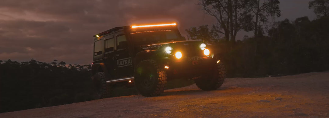 Single Row Light Bar - Amber Covers