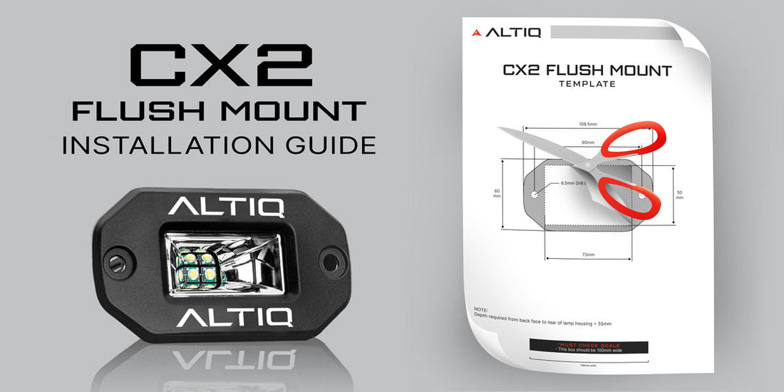 CX2 Scene Flush Mount - Installation & Printable Template