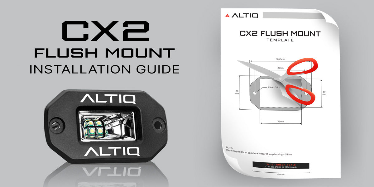 CX2 Scene Flush Mount - Installation & Printable Template