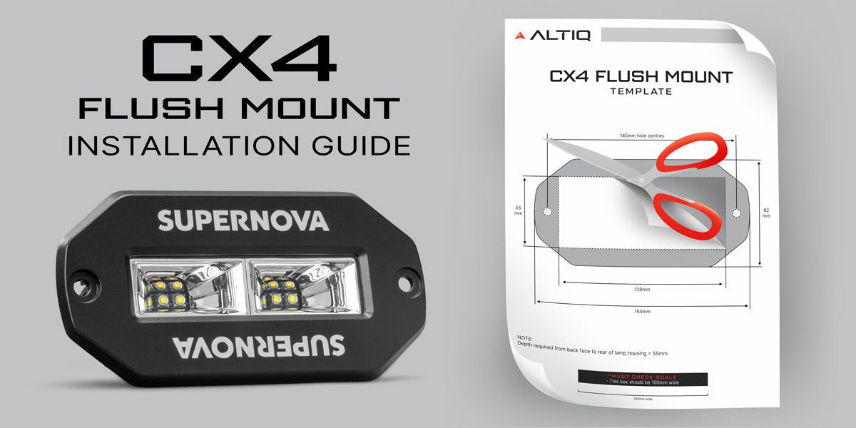CX4 Scene Flush Mount - Installation & Printable Template