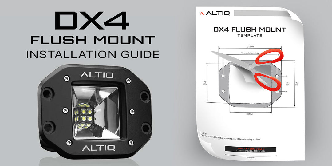 DX4 Scene Flush Mount - Installation & Printable Template