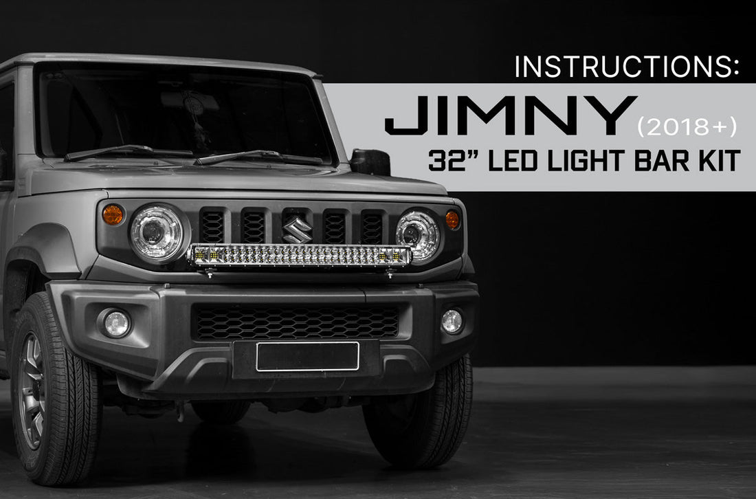 ALTIQ Jimny (2018+) - 32" LED Light Bar Kit: Installation Instructions