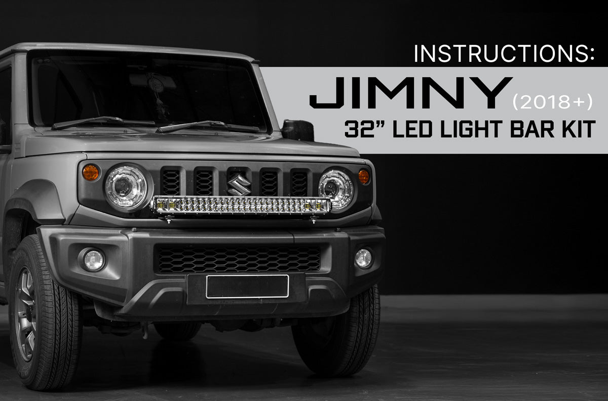 ALTIQ Jimny (2018+) - 32" LED Light Bar Kit: Installation Instructions