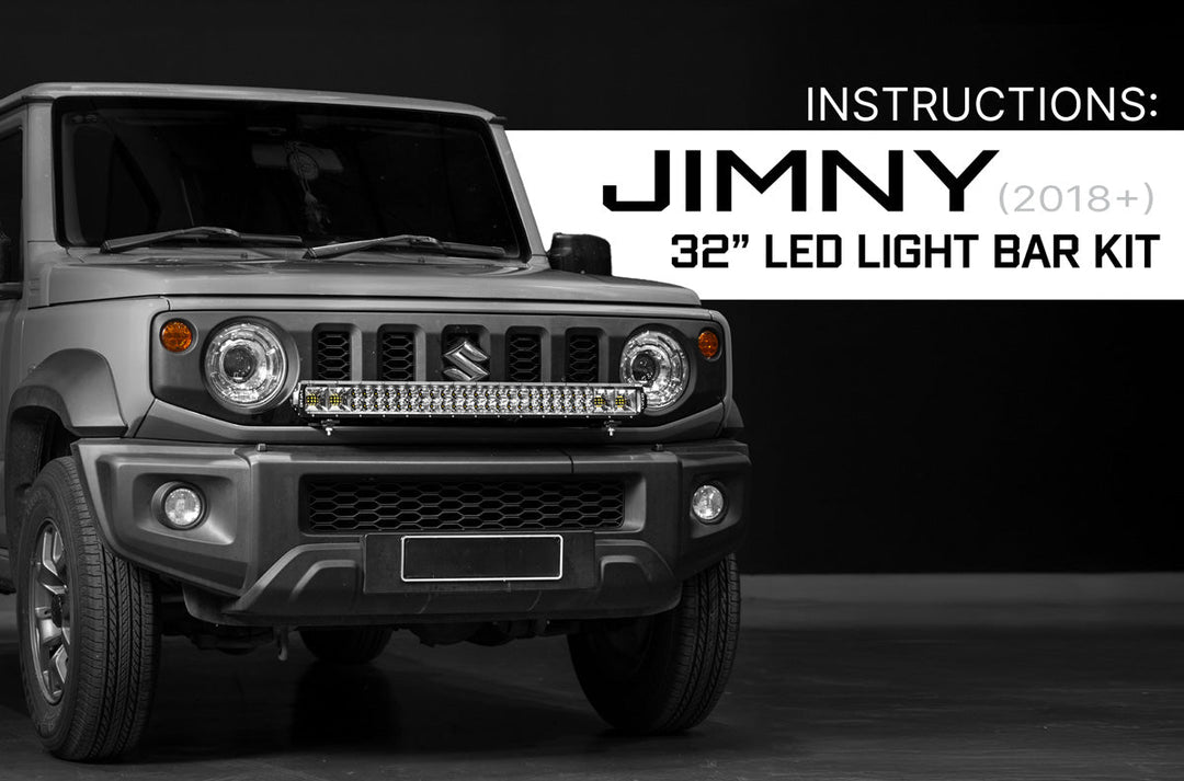 ALTIQ Jimny (2018+) - 32" LED Light Bar Kit: Installation Instructions