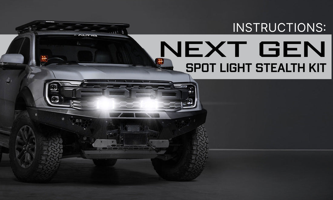 ALTIQ™ Next Gen Spot Light Stealth Kit — Install Instructions