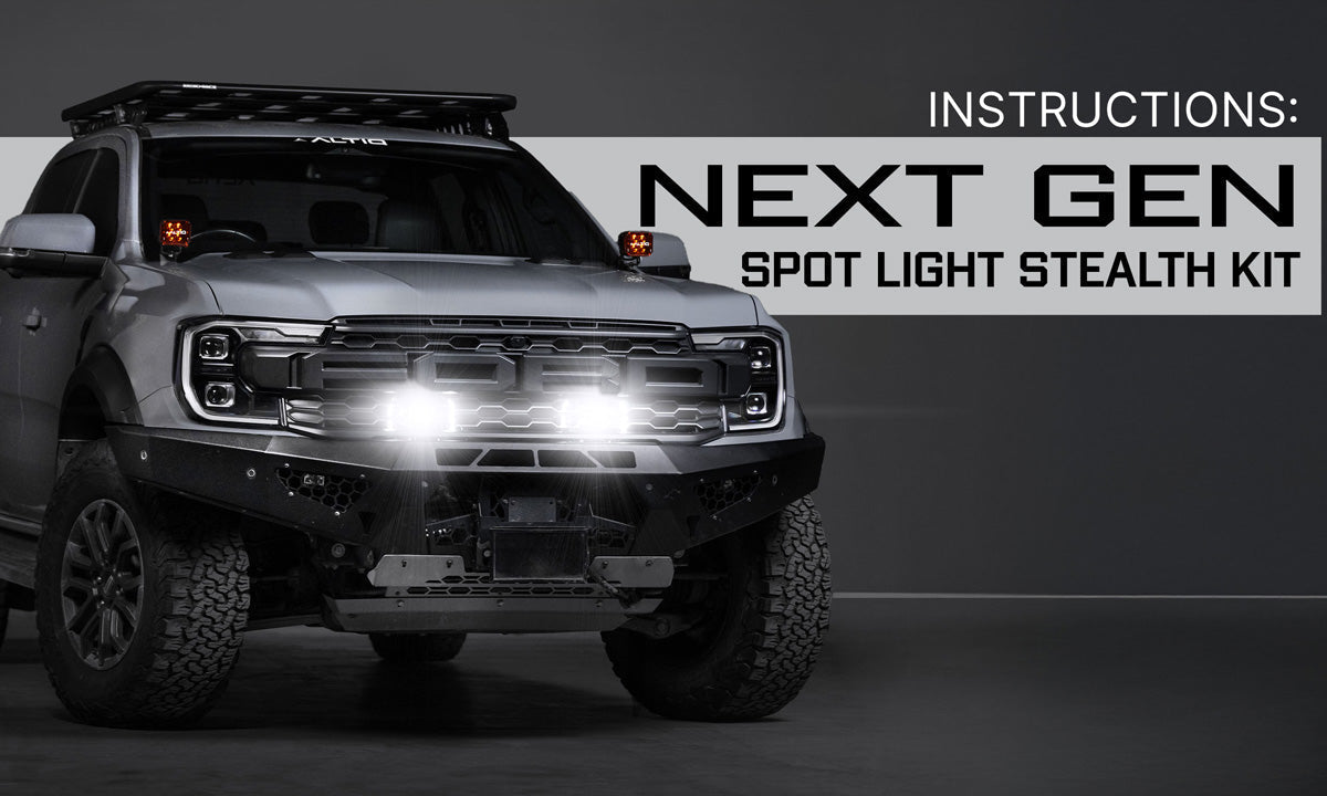 ALTIQ™ Next Gen Spot Light Stealth Kit — Install Instructions