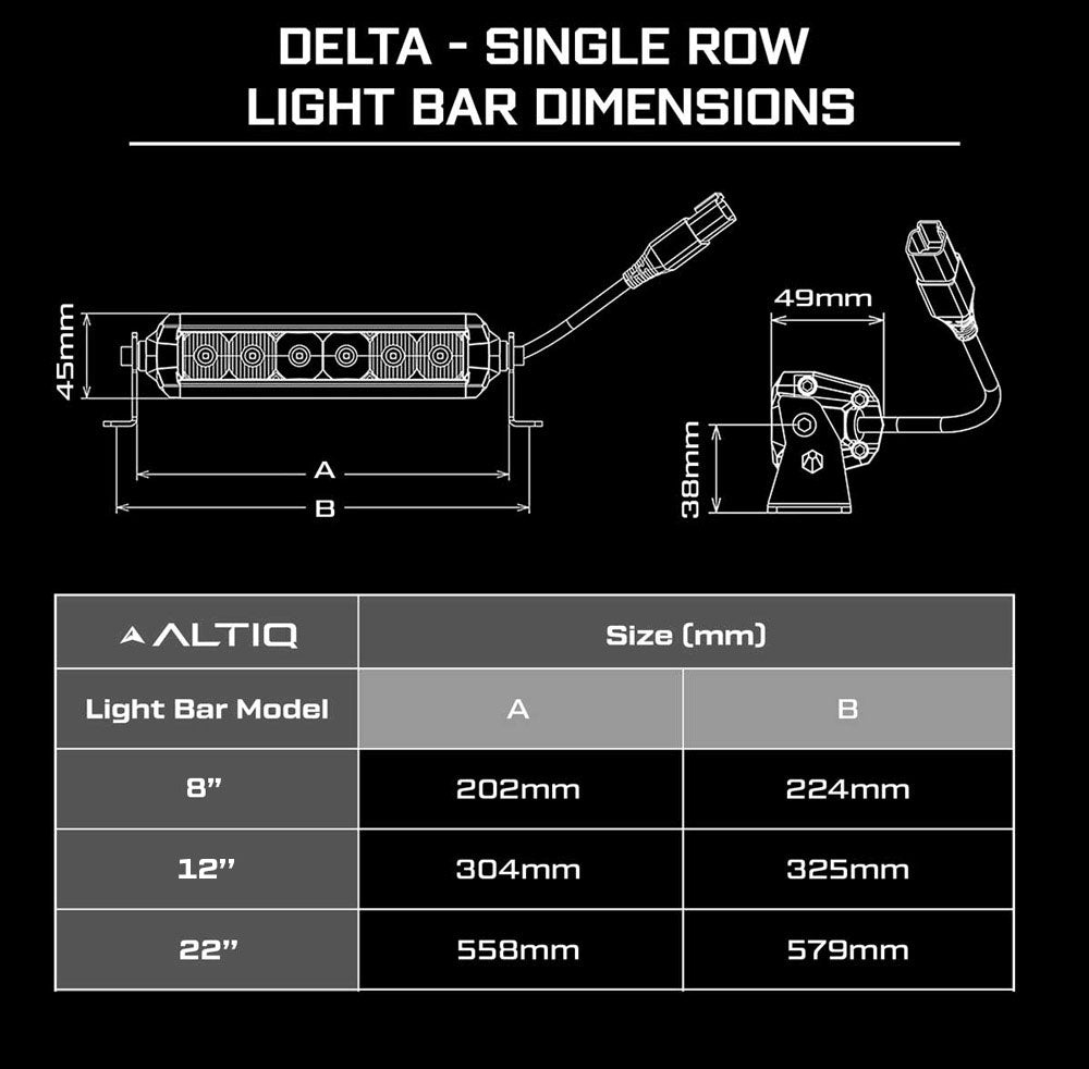 Product dimensions
