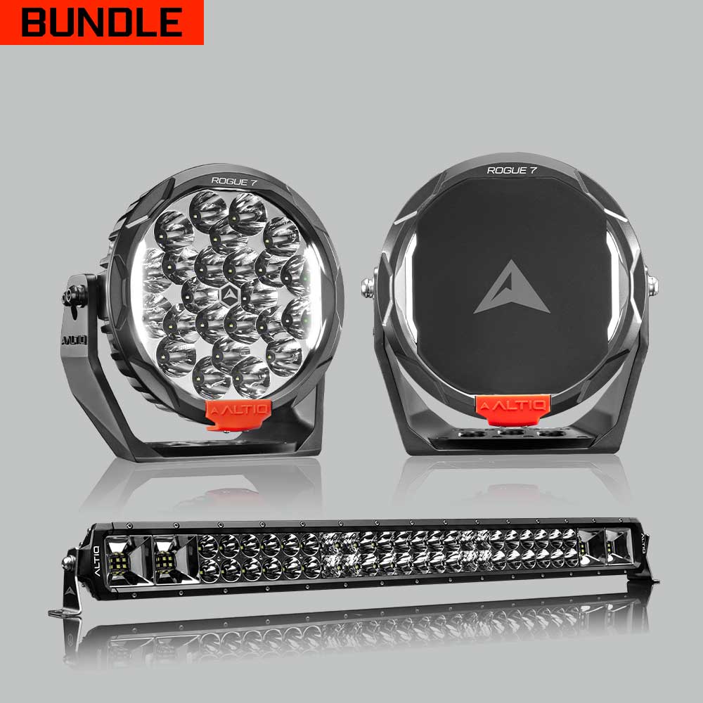 Rogue MK3 7" Pair + 32" Hybrid Light Bar Bundle