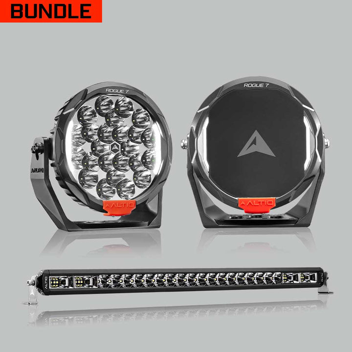 Rogue MK3 7" Pair + 32" Hybrid Light Bar Bundle