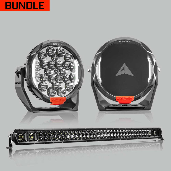 Rogue MK3 7" Pair + 42" Hybrid Light bar Bundle