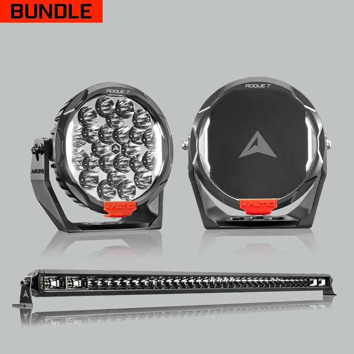 Rogue MK3 7" Pair + 42" Hybrid Light bar Bundle