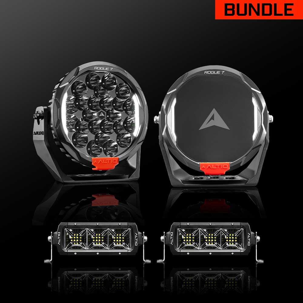 Rogue MK3 7" Pair + 8" Scene Light Bar Bundle