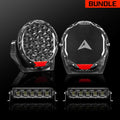 Rogue MK3 8.5" Pair + 12" Scene Light Bar Pair - Bundle