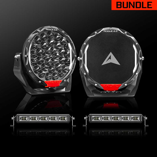 Rogue MK3 8.5" Pair + 12" Scene Light Bar Bundle