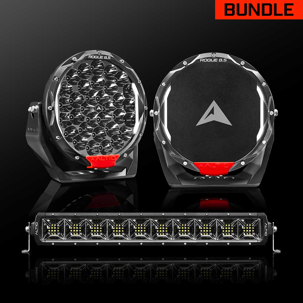 Rogue MK3 8.5" Pair + 22" Scene Light Bar Bundle