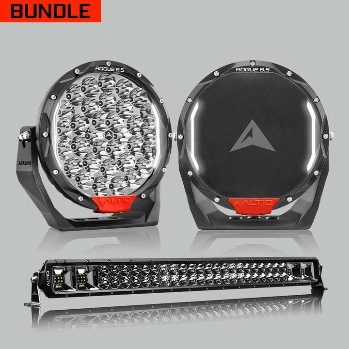 Rogue MK3 8.5" Pair + 32" Hybrid Light Bar Bundle