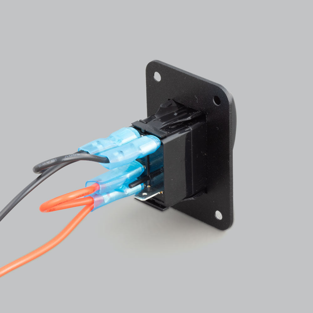 ALTIQ™ Single Gang Rocker Switch Panel - Red LED