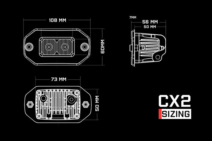 CX2 Scene Flush Mount - LED Work Light